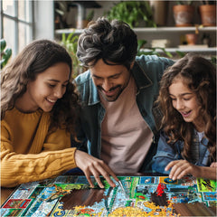 White Mountain Best of Michigan puzzle assembled 24x30 – display-ready centerpiece