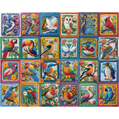 White Mountain Bird Crochet Puzzle family activity scene invites shared fun.