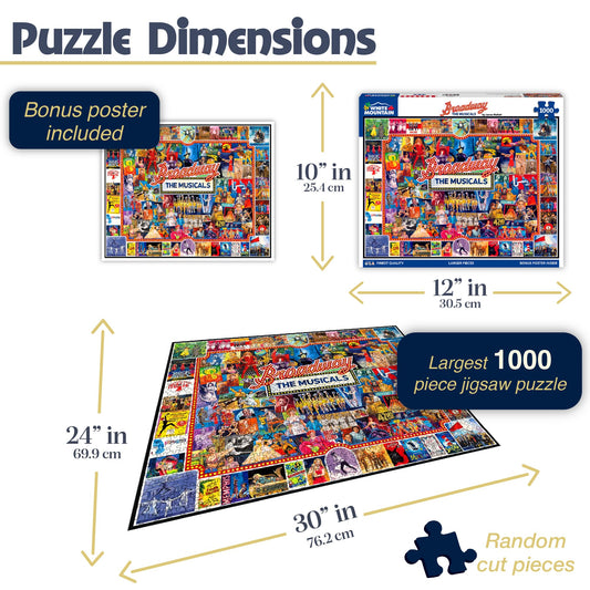 White Mountain Broadway puzzle artist’s studio detail inspiring creative assembly