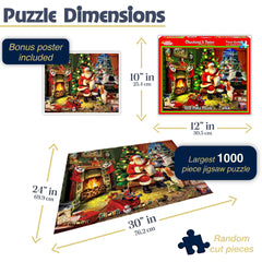 White Mountain Checking It Twice Santa detail captures seasonal charm perfect for cozy conversations.