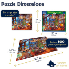 White Mountain 1000-piece puzzle Christmas tree twinkle for festive moments