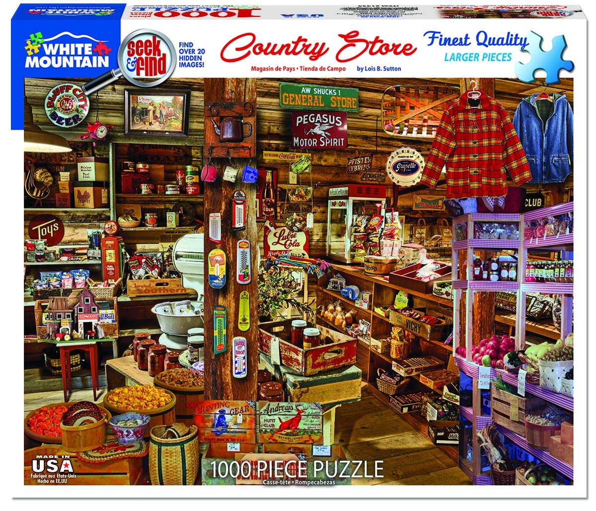 White Mountain Country Store Seek & Find pieces are easy to handle for all ages
