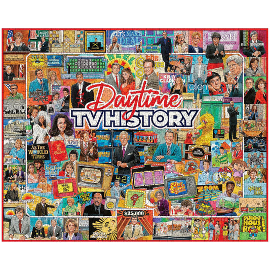 White Mountain daytime TV history puzzle 1000-piece image, perfect for family game night.