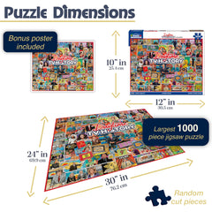 White Mountain puzzle by James Mellett showcases 1980s broadcast art for collectors.