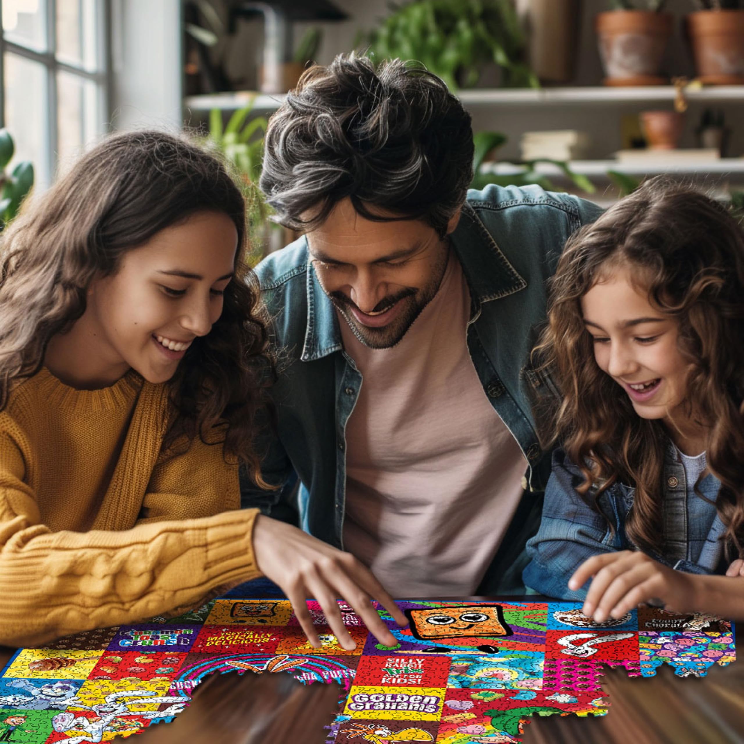 White Mountain Favorite Cereal Puzzle assembled layout showing 24x30 inch size.