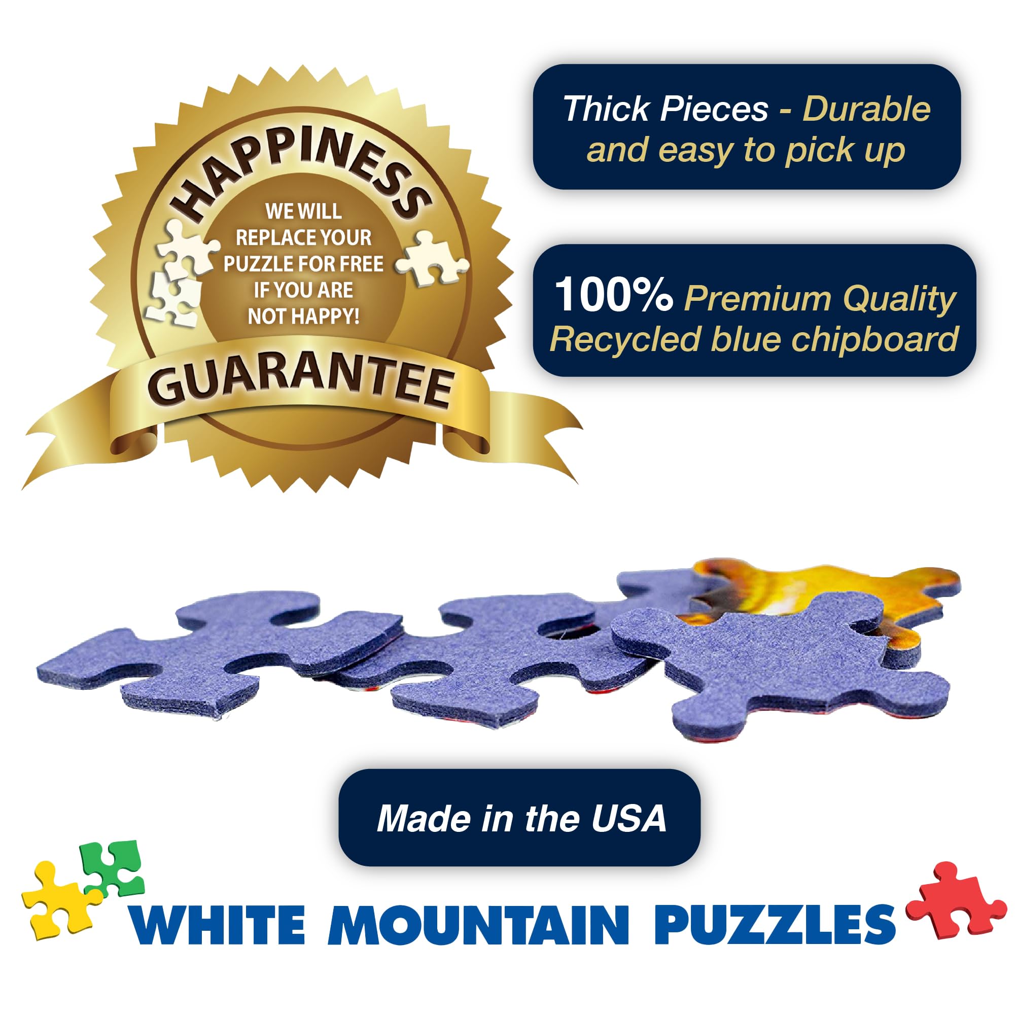 White Mountain finished 24x30 puzzle image—great wall art after completion
