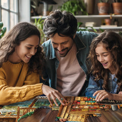 White Mountain General Store puzzle vintage shelves detail for focused assembly