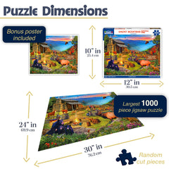White Mountain Great Smoky Park forest cabin scene invites cozy solving