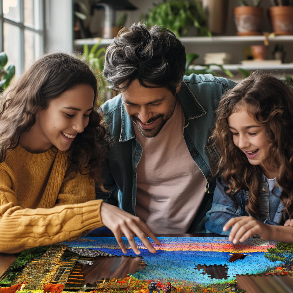 White Mountain Great Smoky Park pieces layout shows large, easy-to-handle components