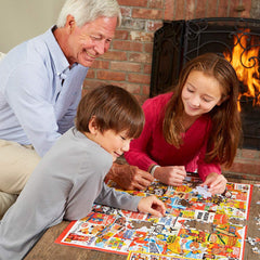 White Mountain I Love England puzzle, family-friendly activity for all ages.