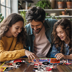 White Mountain I Love Hockey family night setup, perfect for shared puzzle time.