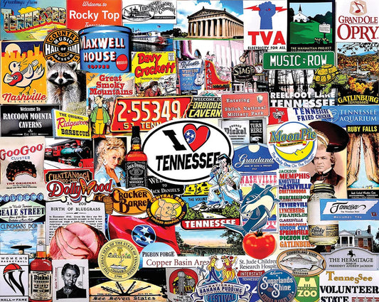 White Mountain I Love Tennessee pieces close-up highlighting thick, easy-to-handle parts