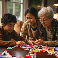 White Mountain Ice Cream Bars puzzle for family game night supports relaxed, screen-free bonding