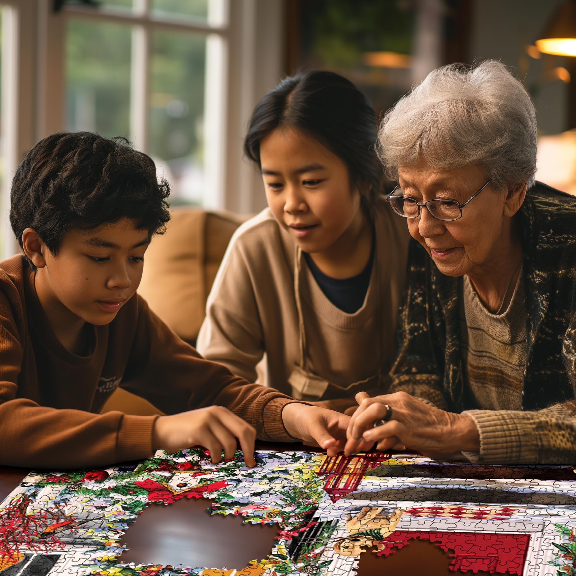 White Mountain Winter Welcome large-pieces design supports quick setup and shared fun.