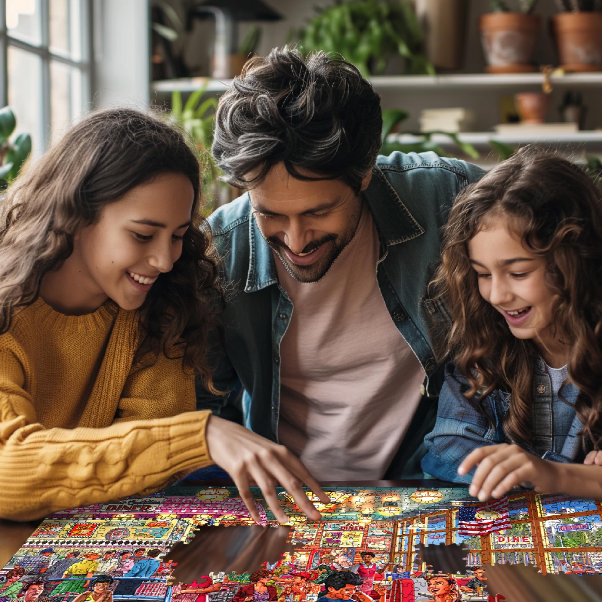 White Mountain-made-in-usa-puzzle-packaging emphasizes quality and domestic manufacturing