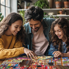 White Mountain-made-in-usa-puzzle-packaging emphasizes quality and domestic manufacturing