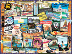 White Mountain Minnesota Land of 10000 Lakes collage close-up with vivid colors for easy viewing.