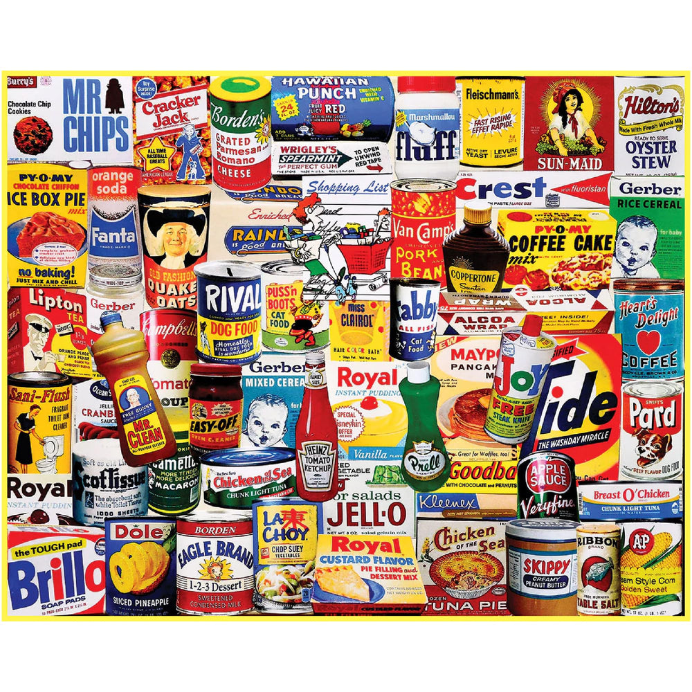 White Mountain Mom's Shopping List collage puzzle for family fun.