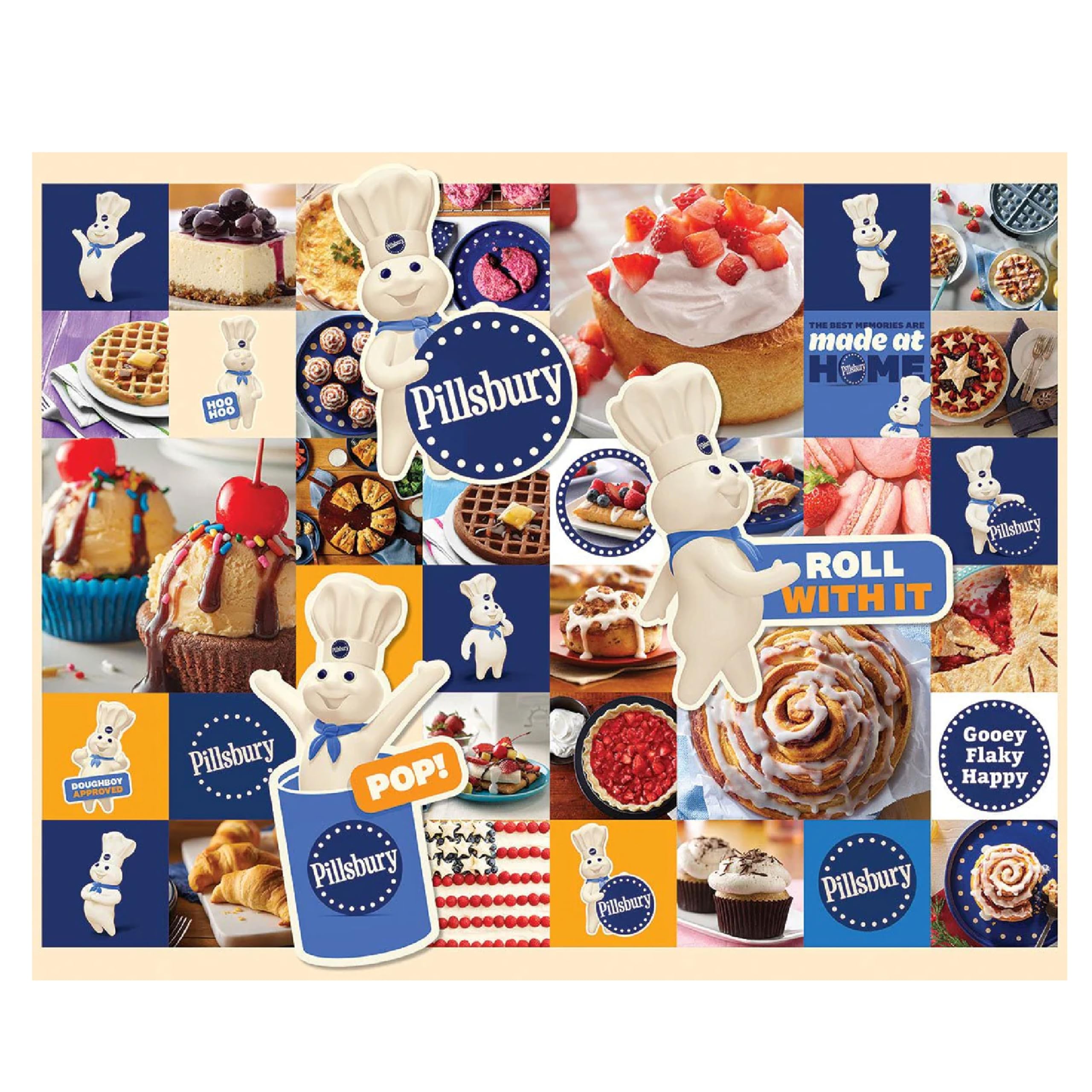 White Mountain Pillsbury treats puzzle art highlights iconic baking scenes