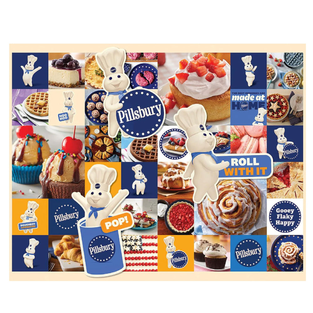 White Mountain Pillsbury treats puzzle art highlights iconic baking scenes