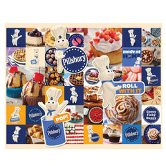White Mountain Pillsbury treats puzzle art highlights iconic baking scenes