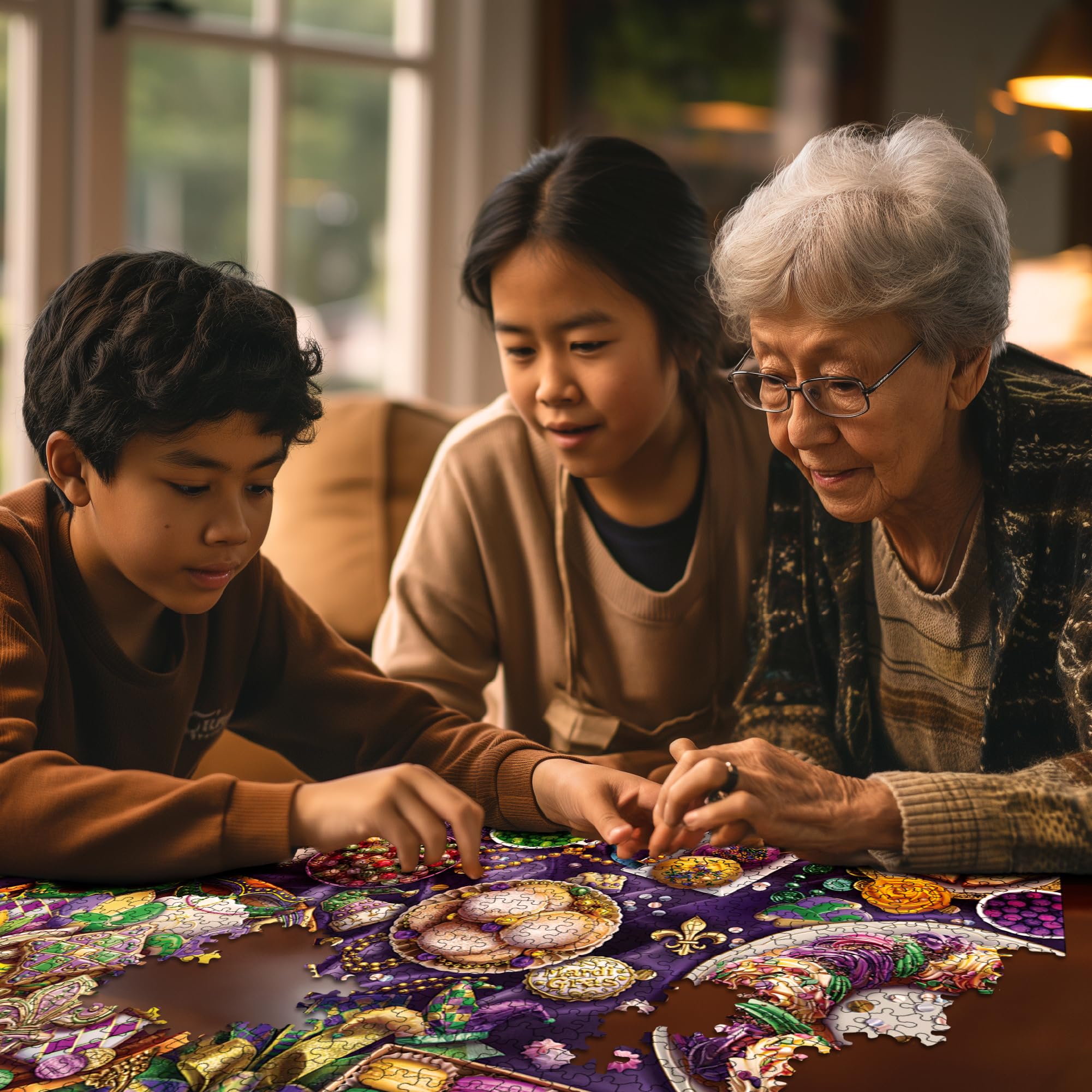 White Mountain precision-cut puzzle pieces ensure a snug fit.