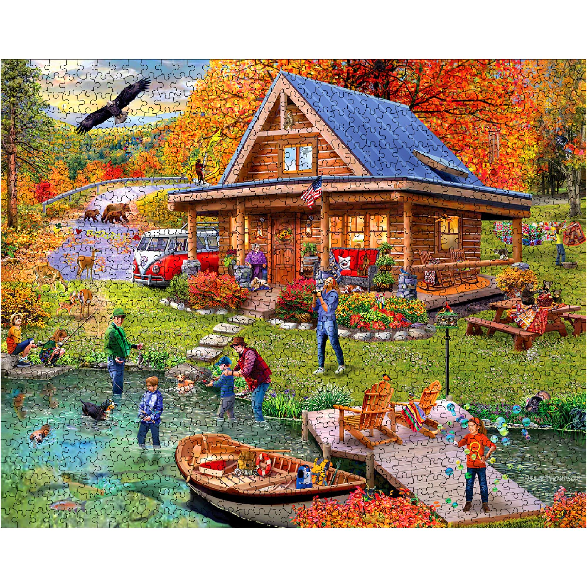 White Mountain puzzle cheat-sheet inside: quick help to locate hidden elements