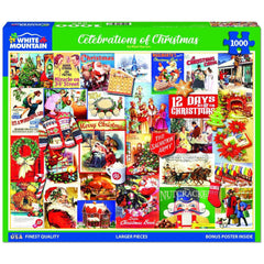 White Mountain puzzle family assembly highlighting shared bonding time and easy-to-handle pieces.