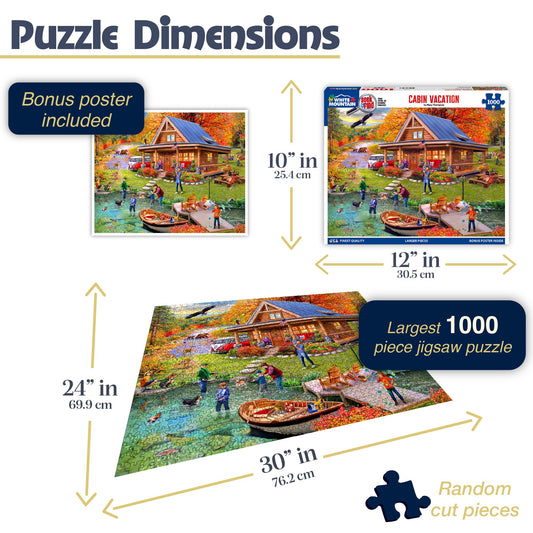 White Mountain puzzle hidden imagery detail: Mary Thompson artwork with playful discoveries