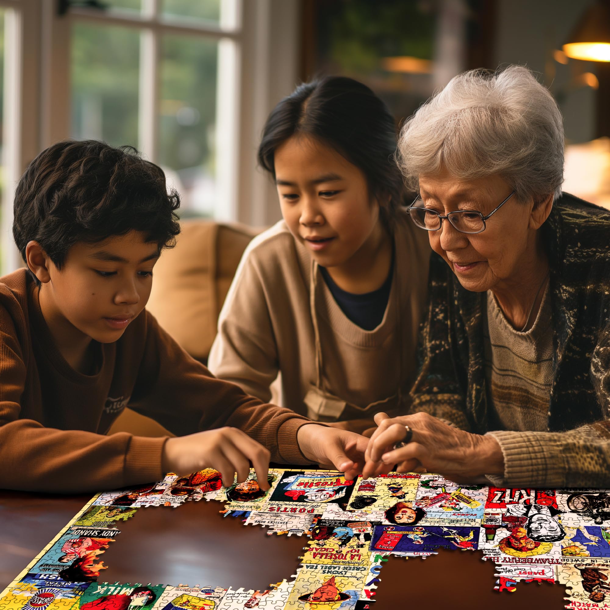 USA-made White Mountain puzzle with precision-cut pieces and quality construction