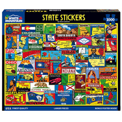 White Mountain Puzzles 1000-piece layout demonstrates easy-to-handle pieces and clear imagery.