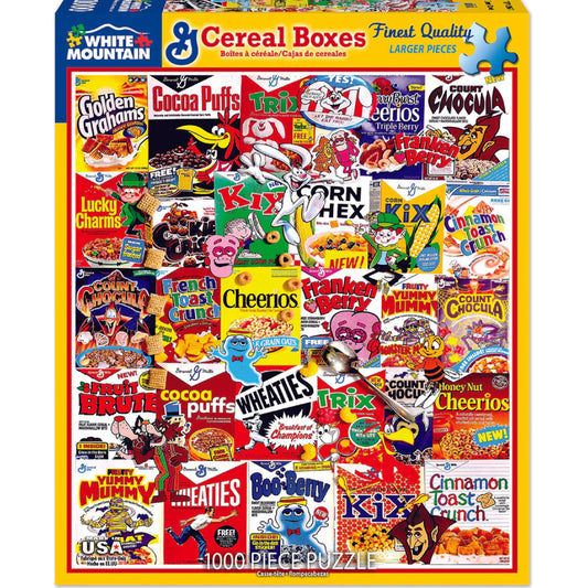White Mountain Puzzles extra large pieces 1000 for easier handling and satisfying assembly.