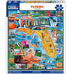 White Mountain Florida puzzle showcases Hemingway House for nostalgic family viewing.