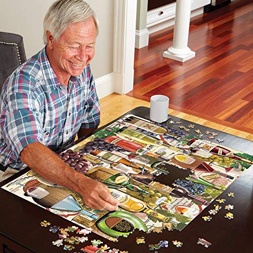 White Mountain Puzzles Franconia Notch autumn scene inspires calm evenings and themed gifts.