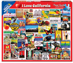 I Love California puzzle piece closeup highlights easy-grip pieces and clear cuts