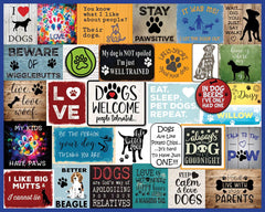 White Mountain I Love Dogs cover shows playful dogs for family fun.