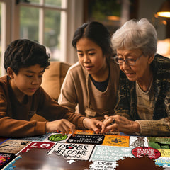 White Mountain I Love Dogs USA-made puzzle with Happiness Guarantee.
