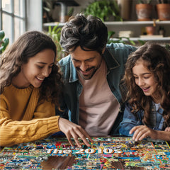 White Mountain Puzzles made in USA with Happiness Guarantee.