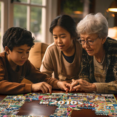 White Mountain Puzzles precision-cut technology for snug fits.