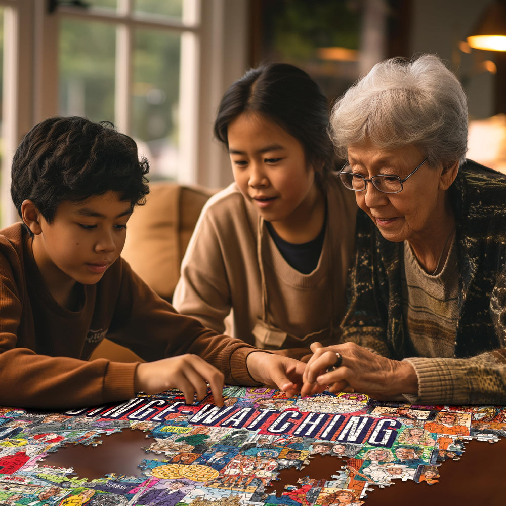 White Mountain Puzzles precision-cut pieces ensure snug fits and minimal piece friction.