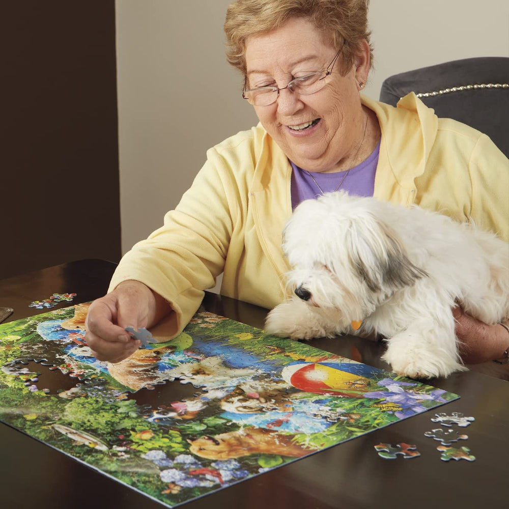 Spare Time thick pieces support comfortable assembly during relaxed evenings.