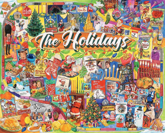 White Mountain The Holidays assembly shot highlights large, easy-to-handle pieces in action.