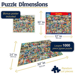 White Mountain Puzzles thick large pieces for easy gripping.