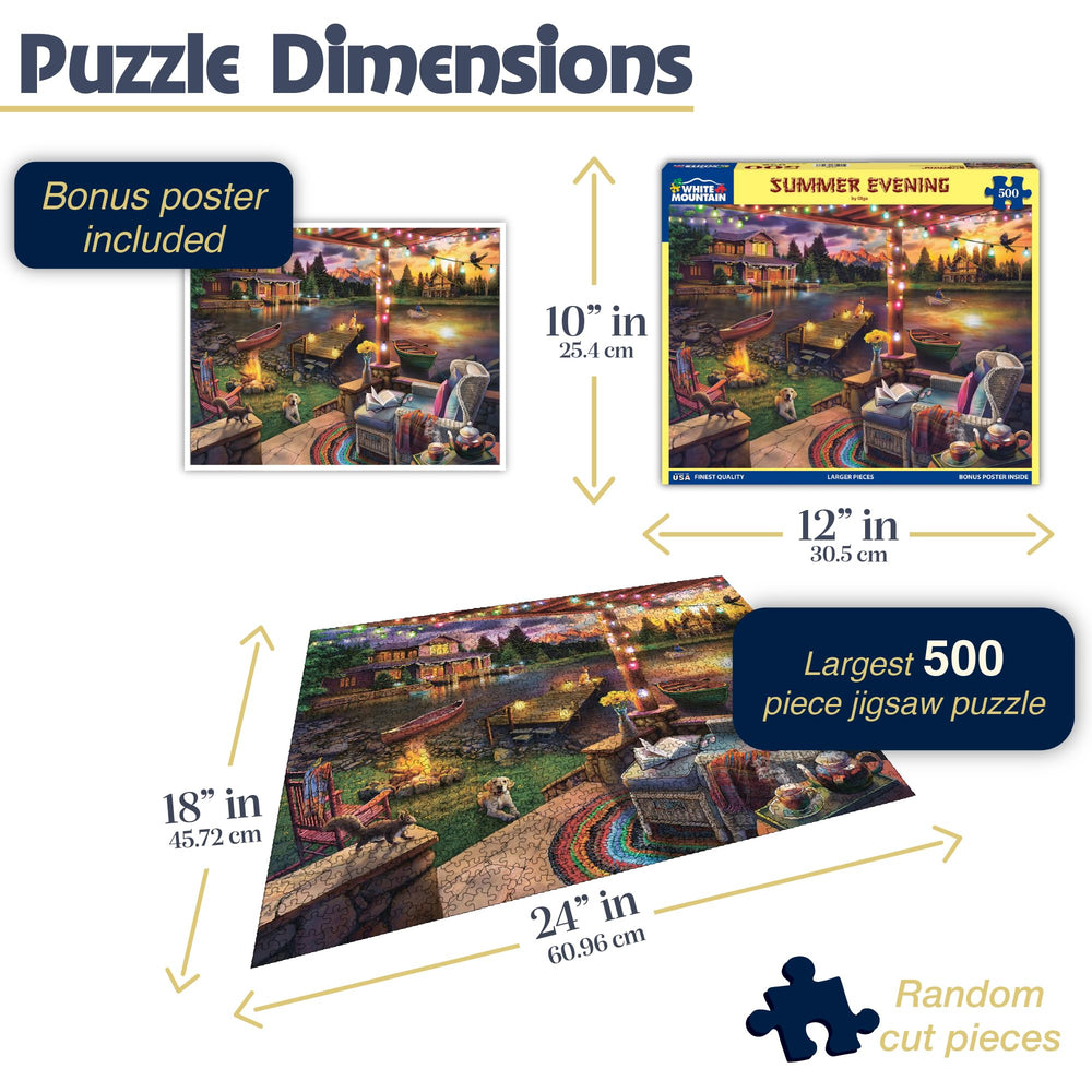 White Mountain reflections on water puzzle highlights tranquil detail