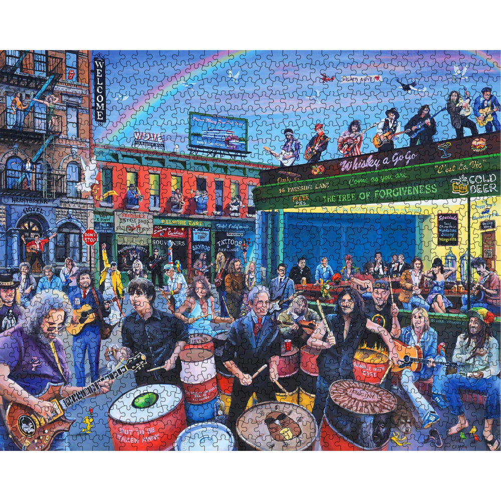 White Mountain Rock Roll Heaven by Fred Carrow showcases Americana-inspired artwork.