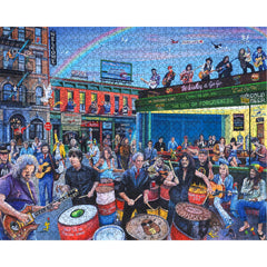 White Mountain Rock Roll Heaven by Fred Carrow showcases Americana-inspired artwork.