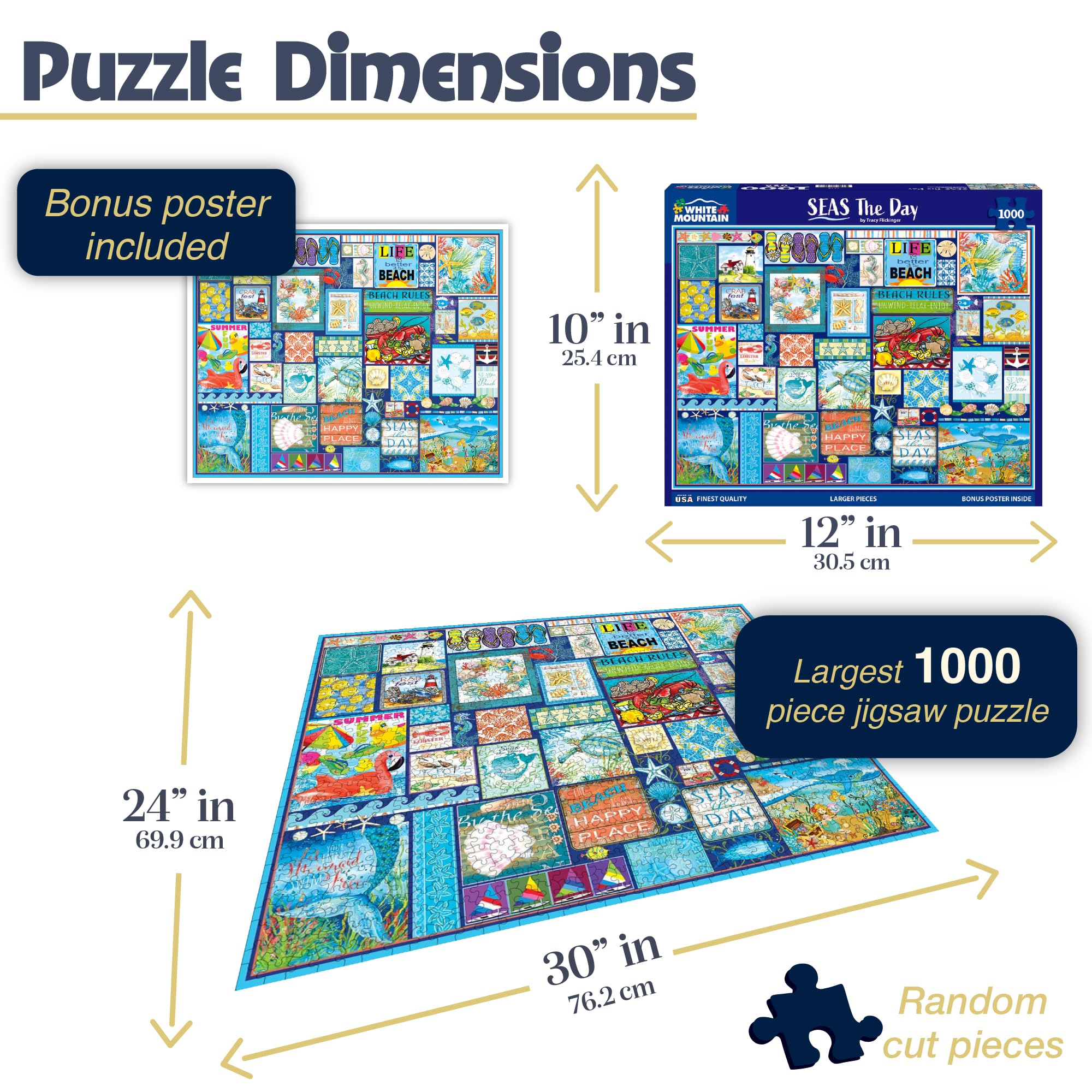 Family puzzle night featuring Seas The Day on a casual table.