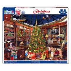 White Mountain Seek & Find puzzle pieces spread across a table for warm, shared moments.