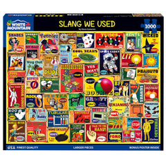 White Mountain Slang We Used puzzle pieces in hand, easy grip for all ages