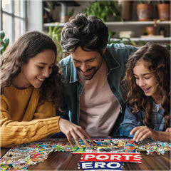 Poster included with White Mountain Sports Heroes 1000-piece puzzle